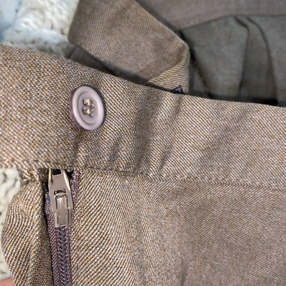 Vintage pleated wool skirt size 14 new with tags - Picture 6 of 7